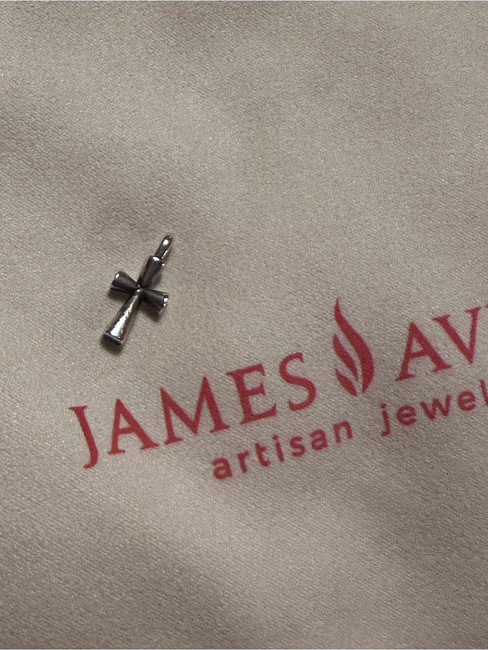 James Avery Silver Cross Pendant Charm